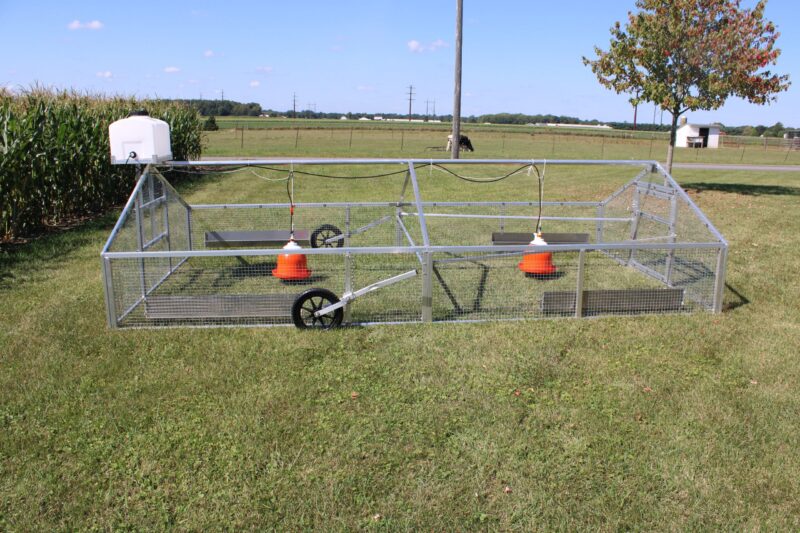 9x16 movable coop for 100 hens